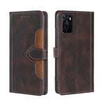 Skin Feel Cappello di paglia Custodia in pelle con fibbia magnetica, For OPPO Reno3 5G JP Version, For OPPO A16, For OPPO A53 / A32 / A33 / A53s 2020, For OPPO A55 5G, For OPPO A55s 5G, For OPPO A94 5G / F19 Pro+ / Reno 5Z