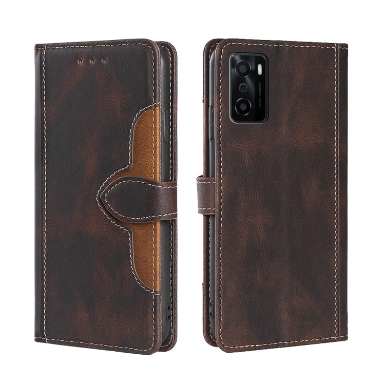 Skin Feel Cappello di paglia Custodia in pelle con fibbia magnetica, For OPPO Reno3 5G JP Version, For OPPO A16, For OPPO A53 / A32 / A33 / A53s 2020, For OPPO A55 5G, For OPPO A55s 5G, For OPPO A94 5G / F19 Pro+ / Reno 5Z