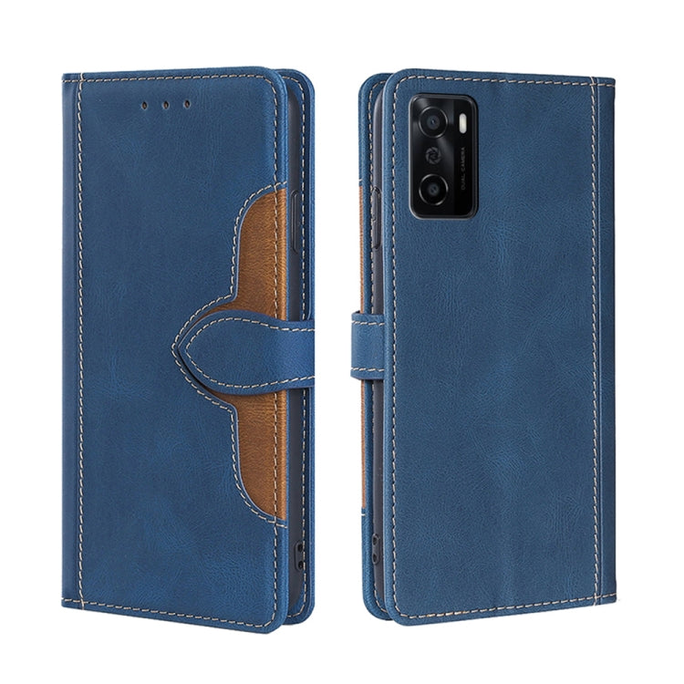 Skin Feel Cappello di paglia Custodia in pelle con fibbia magnetica, For OPPO Reno3 5G JP Version, For OPPO A16, For OPPO A53 / A32 / A33 / A53s 2020, For OPPO A55 5G, For OPPO A55s 5G, For OPPO A94 5G / F19 Pro+ / Reno 5Z