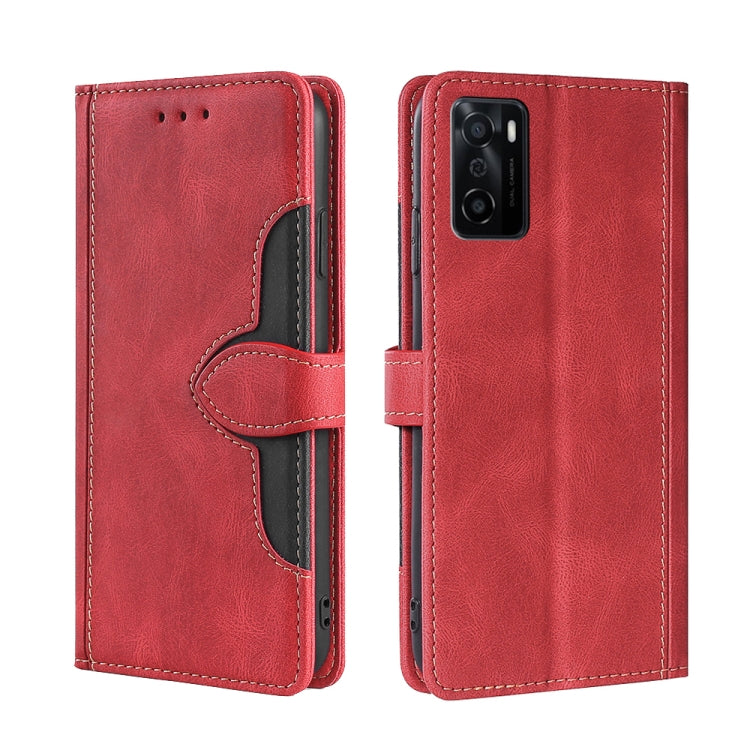 Skin Feel Cappello di paglia Custodia in pelle con fibbia magnetica, For OPPO Reno3 5G JP Version, For OPPO A16, For OPPO A53 / A32 / A33 / A53s 2020, For OPPO A55 5G, For OPPO A55s 5G, For OPPO A94 5G / F19 Pro+ / Reno 5Z