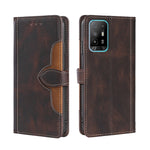 Skin Feel Cappello di paglia Custodia in pelle con fibbia magnetica, For OPPO Reno3 5G JP Version, For OPPO A16, For OPPO A53 / A32 / A33 / A53s 2020, For OPPO A55 5G, For OPPO A55s 5G, For OPPO A94 5G / F19 Pro+ / Reno 5Z