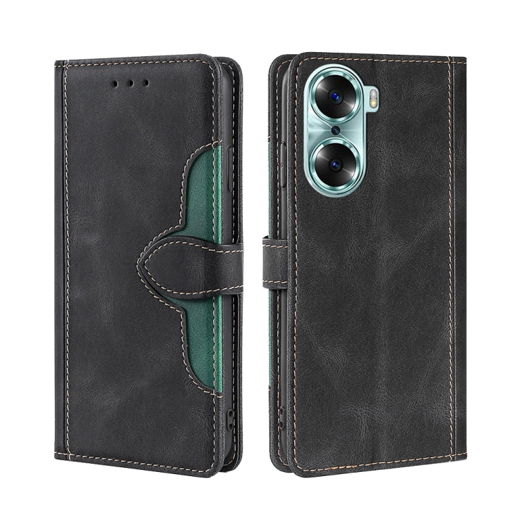 Skin Feel Cappello di paglia Custodia in pelle con fibbia magnetica, For Honor 60, For Honor 60 Pro, For Honor 60 SE