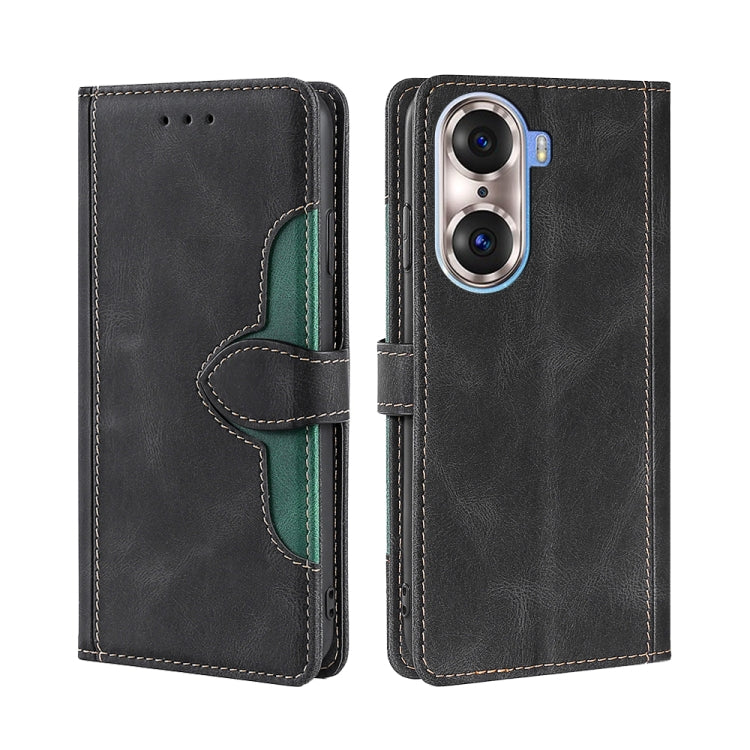 Skin Feel Cappello di paglia Custodia in pelle con fibbia magnetica, For Honor 60, For Honor 60 Pro, For Honor 60 SE