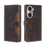 Skin Feel Cappello di paglia Custodia in pelle con fibbia magnetica, For Honor 60, For Honor 60 Pro, For Honor 60 SE