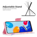 Custodia per telefono in pelle con motivo a disegno colorato, For Xiaomi Redmi Note 11 International Version