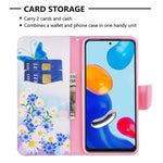 Custodia per telefono in pelle con motivo a disegno colorato, For Xiaomi Redmi Note 11 International Version