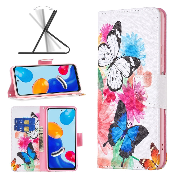 Custodia per telefono in pelle con motivo a disegno colorato, For Xiaomi Redmi Note 11 International Version