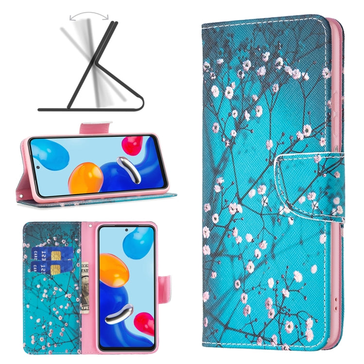 Custodia per telefono in pelle con motivo a disegno colorato, For Xiaomi Redmi Note 11 International Version