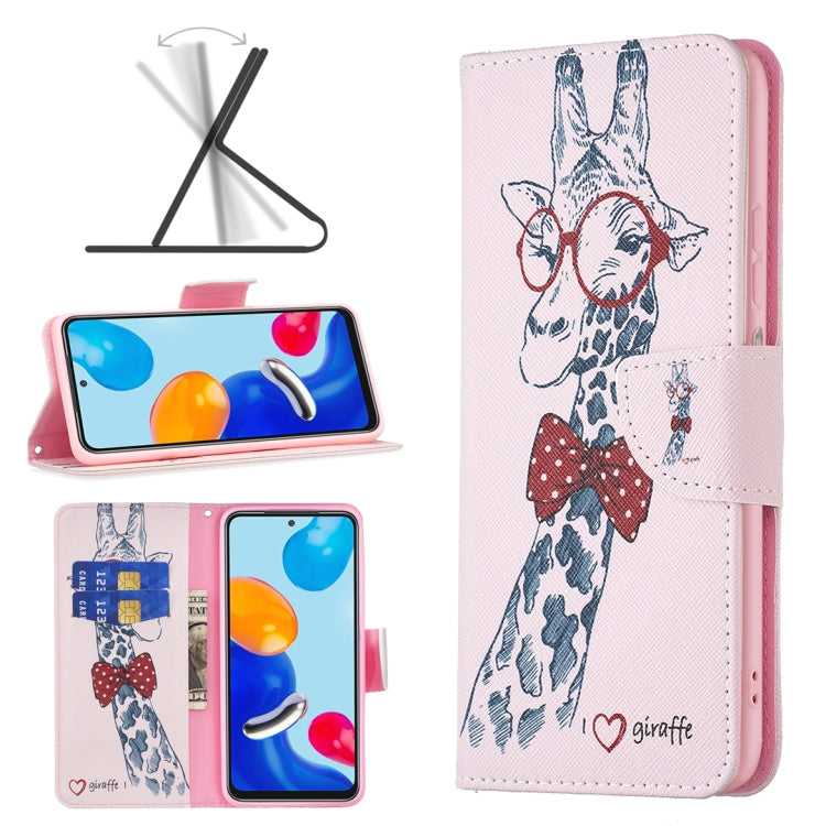 Custodia per telefono in pelle con motivo a disegno colorato, For Xiaomi Redmi Note 11 International Version