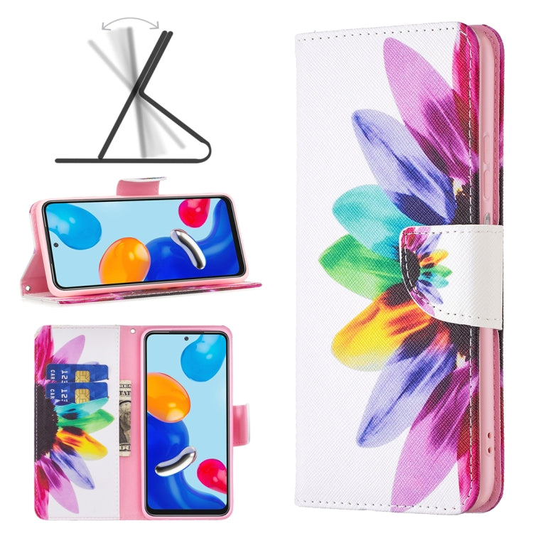 Custodia per telefono in pelle con motivo a disegno colorato, For Xiaomi Redmi Note 11 International Version