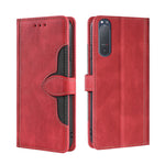 Skin Feel Cappello di paglia Custodia in pelle con fibbia magnetica, For Sony Xperia 5 II, For Sony Xperia 1 II, For Sony Xperia 10 II, For Sony Xperia Ace II, For Sony Xperia Pro I
