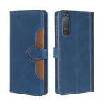 Skin Feel Cappello di paglia Custodia in pelle con fibbia magnetica, For Sony Xperia 5 II, For Sony Xperia 1 II, For Sony Xperia 10 II, For Sony Xperia Ace II, For Sony Xperia Pro I