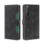 Skin Feel Cappello di paglia Custodia in pelle con fibbia magnetica, For Sony Xperia 5 II, For Sony Xperia 1 II, For Sony Xperia 10 II, For Sony Xperia Ace II, For Sony Xperia Pro I