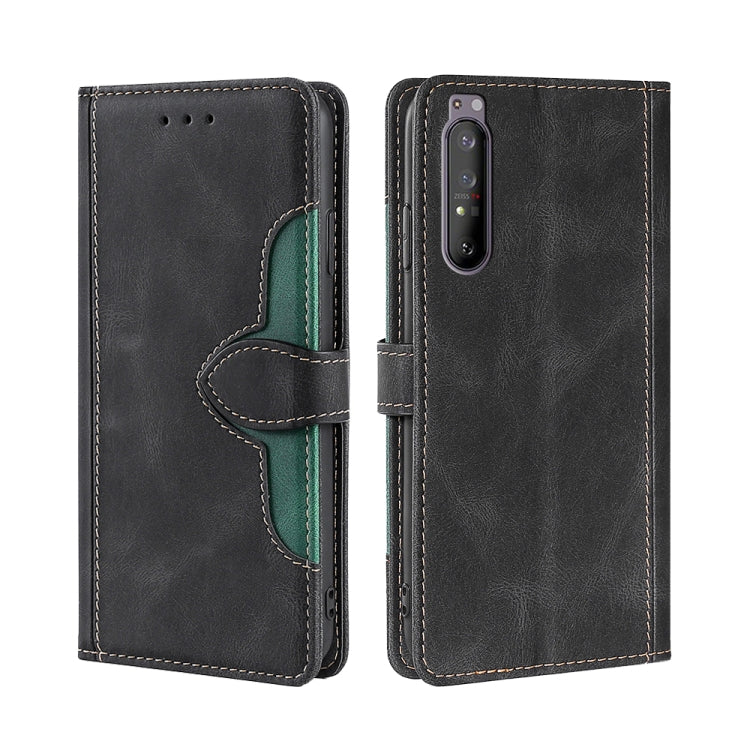 Skin Feel Cappello di paglia Custodia in pelle con fibbia magnetica, For Sony Xperia 5 II, For Sony Xperia 1 II, For Sony Xperia 10 II, For Sony Xperia Ace II, For Sony Xperia Pro I