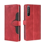 Skin Feel Cappello di paglia Custodia in pelle con fibbia magnetica, For Sony Xperia 5 II, For Sony Xperia 1 II, For Sony Xperia 10 II, For Sony Xperia Ace II, For Sony Xperia Pro I