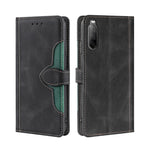 Skin Feel Cappello di paglia Custodia in pelle con fibbia magnetica, For Sony Xperia 5 II, For Sony Xperia 1 II, For Sony Xperia 10 II, For Sony Xperia Ace II, For Sony Xperia Pro I