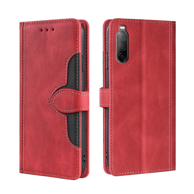 Skin Feel Cappello di paglia Custodia in pelle con fibbia magnetica, For Sony Xperia 5 II, For Sony Xperia 1 II, For Sony Xperia 10 II, For Sony Xperia Ace II, For Sony Xperia Pro I