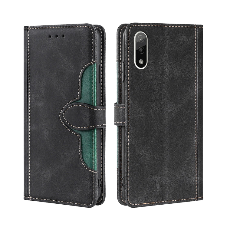 Skin Feel Cappello di paglia Custodia in pelle con fibbia magnetica, For Sony Xperia 5 II, For Sony Xperia 1 II, For Sony Xperia 10 II, For Sony Xperia Ace II, For Sony Xperia Pro I