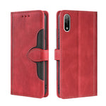 Skin Feel Cappello di paglia Custodia in pelle con fibbia magnetica, For Sony Xperia 5 II, For Sony Xperia 1 II, For Sony Xperia 10 II, For Sony Xperia Ace II, For Sony Xperia Pro I