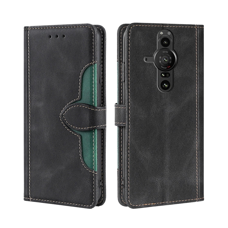 Skin Feel Cappello di paglia Custodia in pelle con fibbia magnetica, For Sony Xperia 5 II, For Sony Xperia 1 II, For Sony Xperia 10 II, For Sony Xperia Ace II, For Sony Xperia Pro I