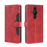 Skin Feel Cappello di paglia Custodia in pelle con fibbia magnetica, For Sony Xperia 5 II, For Sony Xperia 1 II, For Sony Xperia 10 II, For Sony Xperia Ace II, For Sony Xperia Pro I