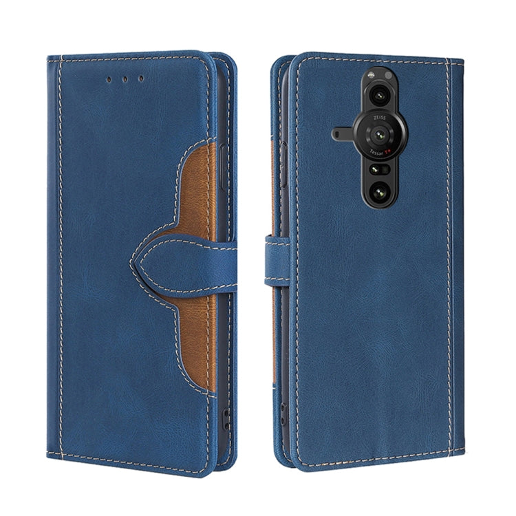 Skin Feel Cappello di paglia Custodia in pelle con fibbia magnetica, For Sony Xperia 5 II, For Sony Xperia 1 II, For Sony Xperia 10 II, For Sony Xperia Ace II, For Sony Xperia Pro I
