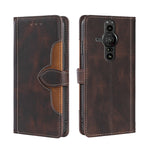 Skin Feel Cappello di paglia Custodia in pelle con fibbia magnetica, For Sony Xperia 5 II, For Sony Xperia 1 II, For Sony Xperia 10 II, For Sony Xperia Ace II, For Sony Xperia Pro I