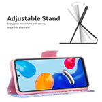 Custodia per telefono in pelle con disegno colorato, For Xiaomi Redmi Note 11 International Version