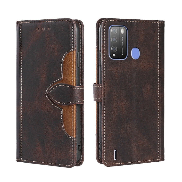 Skin Feel Cappello di paglia Custodia in pelle con fibbia magnetica, For Itel A48, For Itel Vision 1 Pro, For Oukitel C25, For Tecno Phantom X