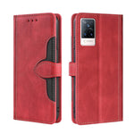 Skin Feel Cappello di paglia Custodia in pelle con fibbia magnetica, For vivo S10 / S10 Pro, For vivo V21 5G / 4G, For vivo V21e 4G / Y73 2021, For vivo V23e / S10e, For vivo X60 Pro+, For vivo X60 Pro Foreign Version / X60