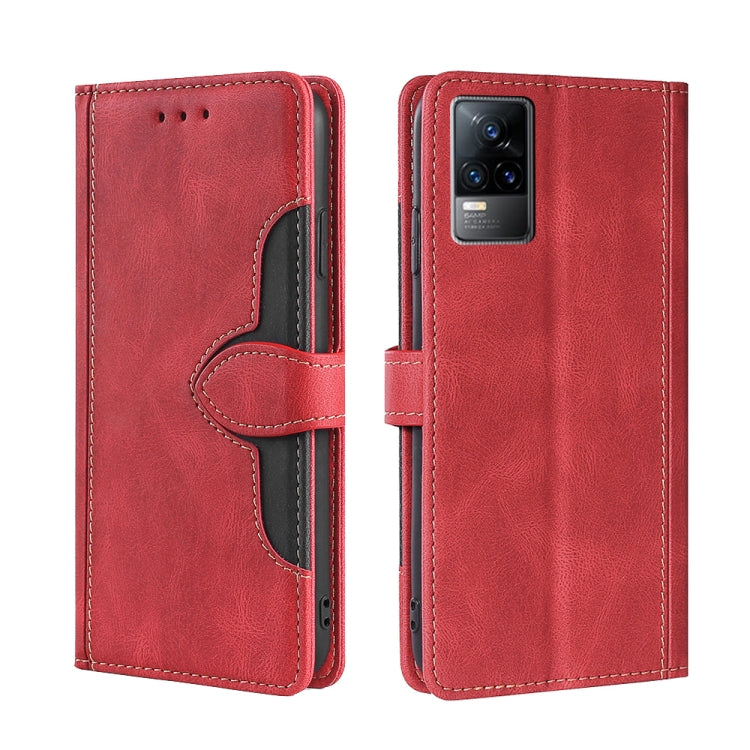 Skin Feel Cappello di paglia Custodia in pelle con fibbia magnetica, For vivo S10 / S10 Pro, For vivo V21 5G / 4G, For vivo V21e 4G / Y73 2021, For vivo V23e / S10e, For vivo X60 Pro+, For vivo X60 Pro Foreign Version / X60