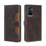 Skin Feel Cappello di paglia Custodia in pelle con fibbia magnetica, For vivo S10 / S10 Pro, For vivo V21 5G / 4G, For vivo V21e 4G / Y73 2021, For vivo V23e / S10e, For vivo X60 Pro+, For vivo X60 Pro Foreign Version / X60