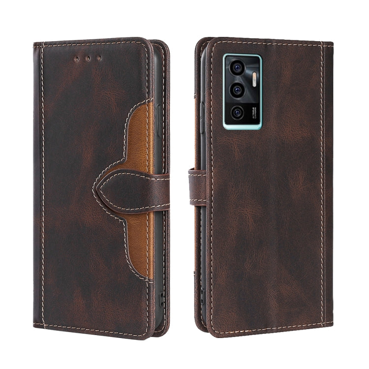 Skin Feel Cappello di paglia Custodia in pelle con fibbia magnetica, For vivo S10 / S10 Pro, For vivo V21 5G / 4G, For vivo V21e 4G / Y73 2021, For vivo V23e / S10e, For vivo X60 Pro+, For vivo X60 Pro Foreign Version / X60