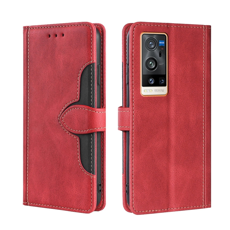 Skin Feel Cappello di paglia Custodia in pelle con fibbia magnetica, For vivo S10 / S10 Pro, For vivo V21 5G / 4G, For vivo V21e 4G / Y73 2021, For vivo V23e / S10e, For vivo X60 Pro+, For vivo X60 Pro Foreign Version / X60