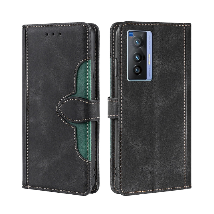 Skin Feel Cappello di paglia Custodia in pelle con fibbia magnetica, For vivo X70, For vivo X70 Pro, For vivo X70 Pro+, For vivo Y73s 2021, For vivo Y20 / Y20i / Y20s, For vivo Y21 / Y21s / Y33s