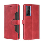 Skin Feel Cappello di paglia Custodia in pelle con fibbia magnetica, For vivo X70, For vivo X70 Pro, For vivo X70 Pro+, For vivo Y73s 2021, For vivo Y20 / Y20i / Y20s, For vivo Y21 / Y21s / Y33s