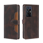 Skin Feel Cappello di paglia Custodia in pelle con fibbia magnetica, For vivo X70, For vivo X70 Pro, For vivo X70 Pro+, For vivo Y73s 2021, For vivo Y20 / Y20i / Y20s, For vivo Y21 / Y21s / Y33s