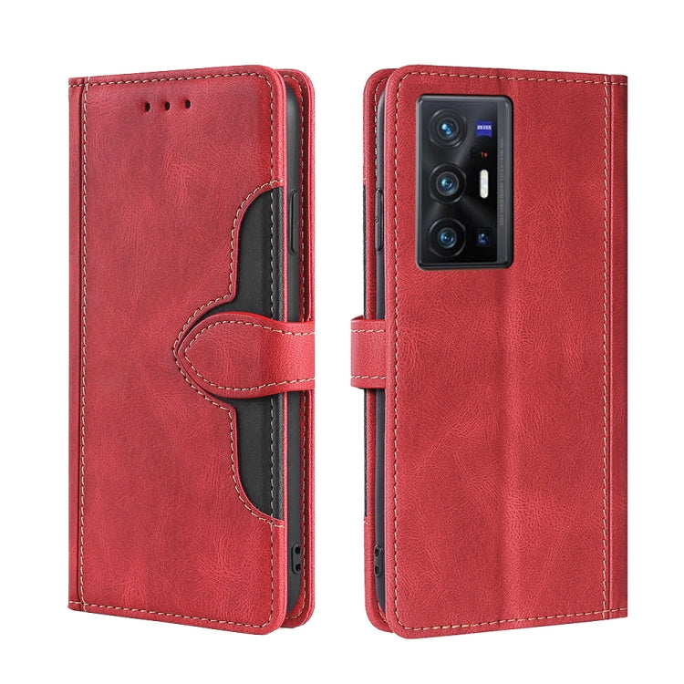 Skin Feel Cappello di paglia Custodia in pelle con fibbia magnetica, For vivo X70, For vivo X70 Pro, For vivo X70 Pro+, For vivo Y73s 2021, For vivo Y20 / Y20i / Y20s, For vivo Y21 / Y21s / Y33s