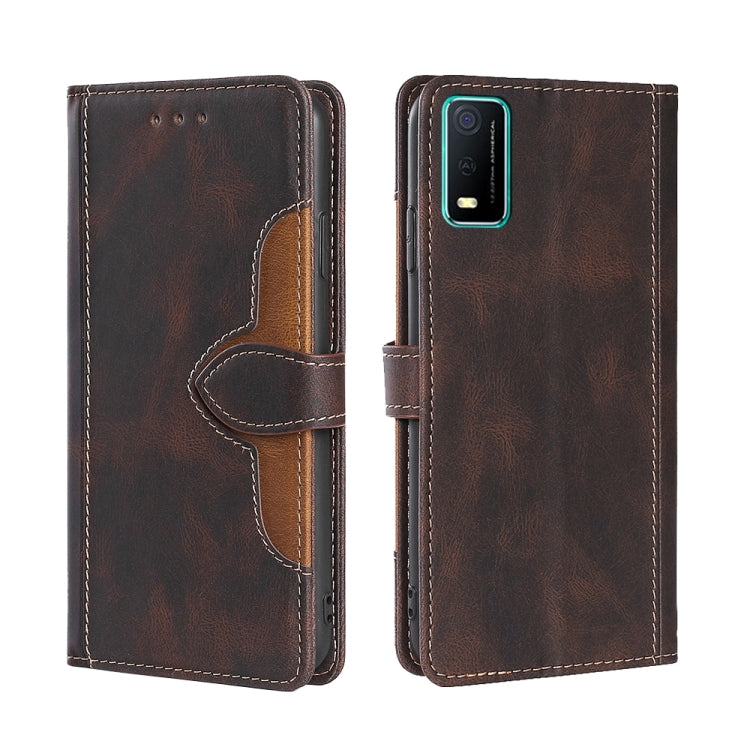 Skin Feel Cappello di paglia Custodia in pelle con fibbia magnetica, For vivo X70, For vivo X70 Pro, For vivo X70 Pro+, For vivo Y73s 2021, For vivo Y20 / Y20i / Y20s, For vivo Y21 / Y21s / Y33s