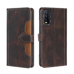 Skin Feel Cappello di paglia Custodia in pelle con fibbia magnetica, For vivo X70, For vivo X70 Pro, For vivo X70 Pro+, For vivo Y73s 2021, For vivo Y20 / Y20i / Y20s, For vivo Y21 / Y21s / Y33s