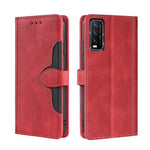 Skin Feel Cappello di paglia Custodia in pelle con fibbia magnetica, For vivo X70, For vivo X70 Pro, For vivo X70 Pro+, For vivo Y73s 2021, For vivo Y20 / Y20i / Y20s, For vivo Y21 / Y21s / Y33s