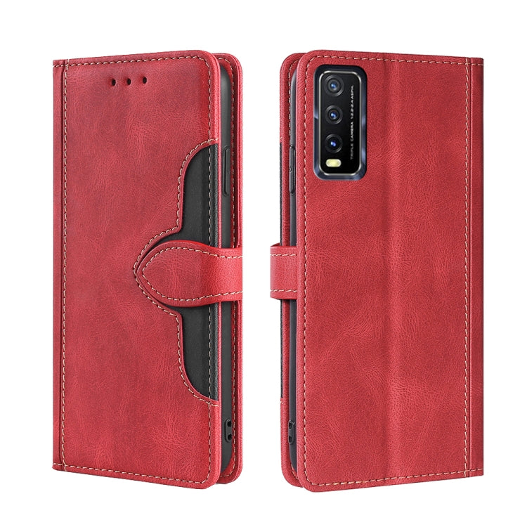 Skin Feel Cappello di paglia Custodia in pelle con fibbia magnetica, For vivo X70, For vivo X70 Pro, For vivo X70 Pro+, For vivo Y73s 2021, For vivo Y20 / Y20i / Y20s, For vivo Y21 / Y21s / Y33s