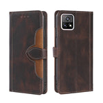 Skin Feel Cappello di paglia Custodia in pelle con fibbia magnetica, For vivo Y52s 5G / iQOO U3, For vivo Y53s 5G / iQOO Z5X / T1X, For vivo Y72 5G / iQOO Z3