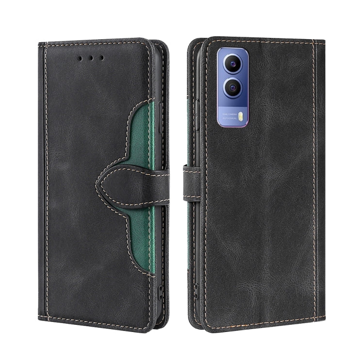 Skin Feel Cappello di paglia Custodia in pelle con fibbia magnetica, For vivo Y52s 5G / iQOO U3, For vivo Y53s 5G / iQOO Z5X / T1X, For vivo Y72 5G / iQOO Z3