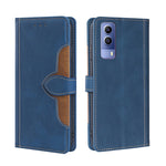 Skin Feel Cappello di paglia Custodia in pelle con fibbia magnetica, For vivo Y52s 5G / iQOO U3, For vivo Y53s 5G / iQOO Z5X / T1X, For vivo Y72 5G / iQOO Z3