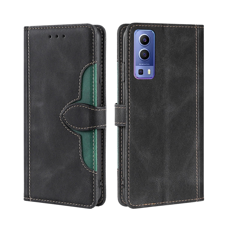 Skin Feel Cappello di paglia Custodia in pelle con fibbia magnetica, For vivo Y52s 5G / iQOO U3, For vivo Y53s 5G / iQOO Z5X / T1X, For vivo Y72 5G / iQOO Z3