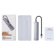 NK-3043 6 in 1 USB-C / Tipo-C a TF / Slot per scheda SD + 4 adattatori USB femmina, NK-3043