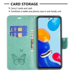 Custodia portafoglio in pelle goffrata per Xiaomi Redmi Note 11