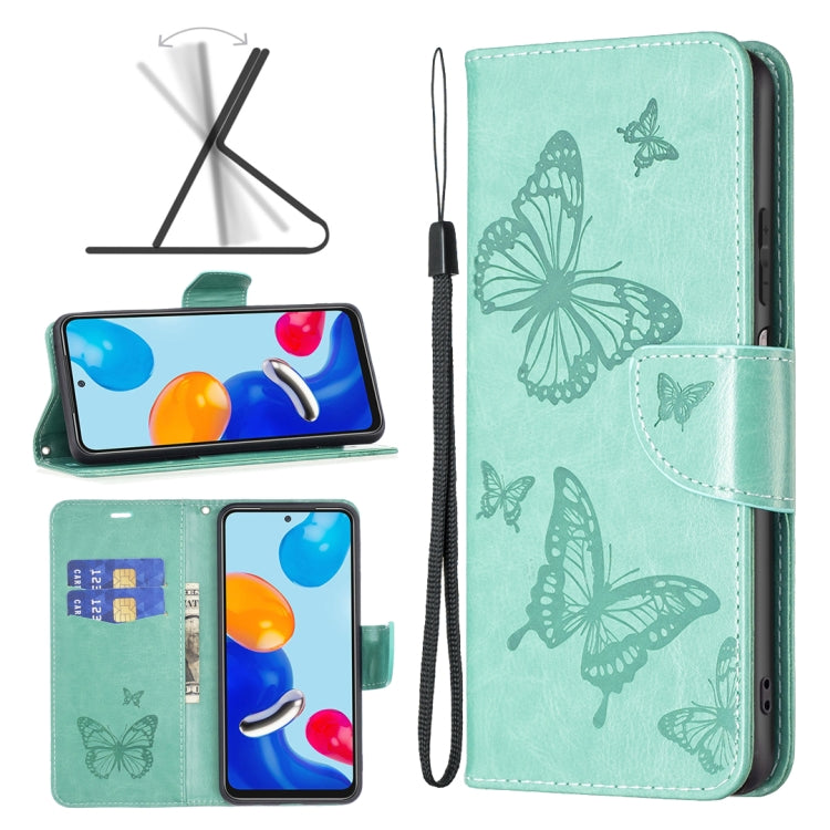 Custodia portafoglio in pelle goffrata per Xiaomi Redmi Note 11