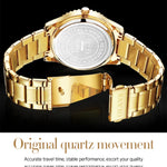 OLEVS 5565 Orologio da uomo al quarzo con cinturino in acciaio inossidabile impermeabile di moda